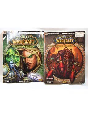 2 World of WarCraft Books Dungeon Companion AND Burning Crusade by BradyGames